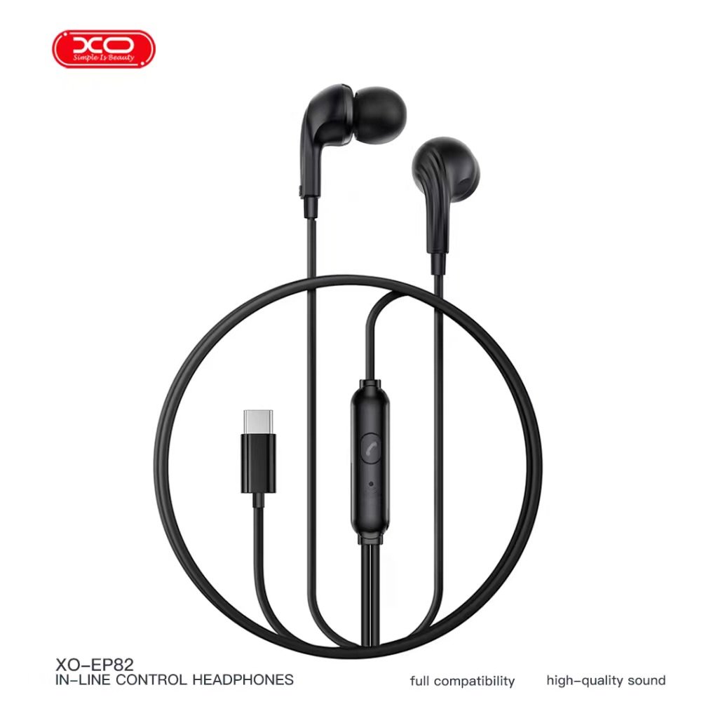 AURICULAR IN EAR TIPO C XO-EP82 NEGRO